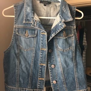 Sleeveless Denim Jacket
